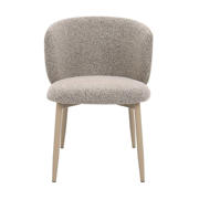 thumbnail: Giga Meubel Eetkamerstoel Varde - Stof - Taupe/Beige - Set van 2