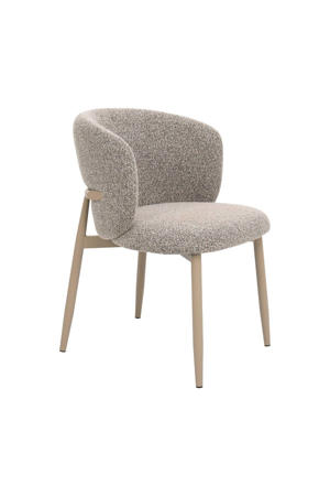 Eetkamerstoel Varde - Stof - Taupe/Beige - Set van 2 