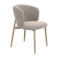 Giga Meubel Eetkamerstoel Varde - Stof - Taupe/Beige - Set van 2