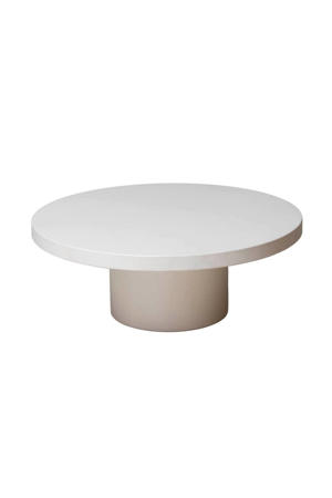 Salontafel Eden - Beige Composiet - 90x90x30cm