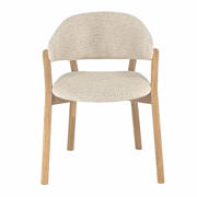 thumbnail: Giga Meubel Eetkamerstoel Uppsala - Beige/Naturel Stof - Set van 2