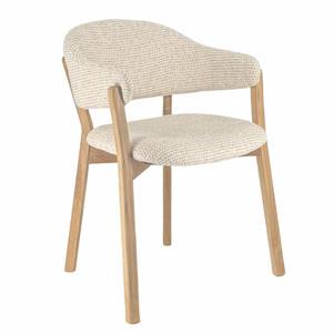 Eetkamerstoel Uppsala - Beige/Naturel Stof - Set van 2 