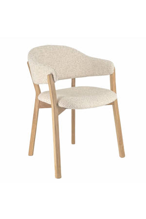 Eetkamerstoel Uppsala - Beige/Naturel Stof - Set van 2