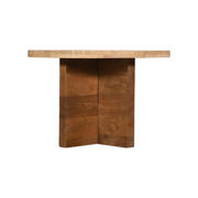 thumbnail: Giga Meubel Salontafel Leno Rond - Travertin/Hout - Naturel - Set van 2