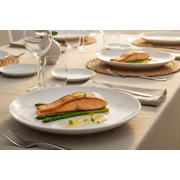 thumbnail: Cookinglife Dinerbord Porselein Ø 27 cm - 4 Stuks - Strak Modern Bord Wit