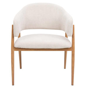 Eetkamerstoel Dénia - Beige/Naturel - Set van 2