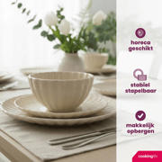 thumbnail: Cookinglife Dinerborden Cardida Beige ø 26 cm - 6 Stuks