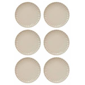 Dinerborden Cardida Beige ø 26 cm - 6 Stuks