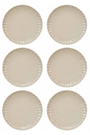 Dinerborden Cardida Beige ø 26 cm - 6 Stuks