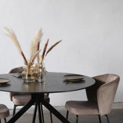 thumbnail: Giga Meubel Eettafel Batti Zwart Rond 130cm