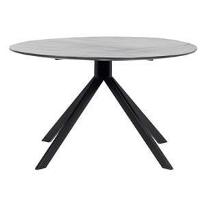 Eettafel Batti Zwart Rond 130cm