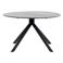 Giga Meubel Eettafel Batti Zwart Rond 130cm