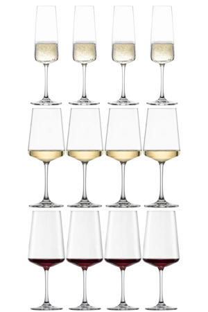 Wijnglazenset MioVino 12-delige - Rode wijnglazen, Witte wijnglazen en Champagneglazen