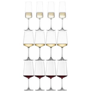 Wijnglazenset MioVino 12-delige - Rode wijnglazen, Witte wijnglazen en Champagneglazen