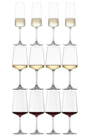Wijnglazenset MioVino 12-delige - Rode wijnglazen, Witte wijnglazen en Champagneglazen