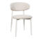 Giga Meubel Eetkamerstoel Alexia - Beige/Wit - Set van 2