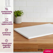 thumbnail: Cookinglife Snijplank HACCP Wit 40 x 30 cm - voor zuivel & brood