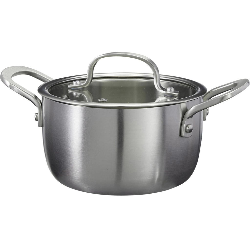 Cookinglife Kookpan Signature Steel - RVS - ø 16 cm / 1.2 Liter - geschikt voor alle warmtebronnen