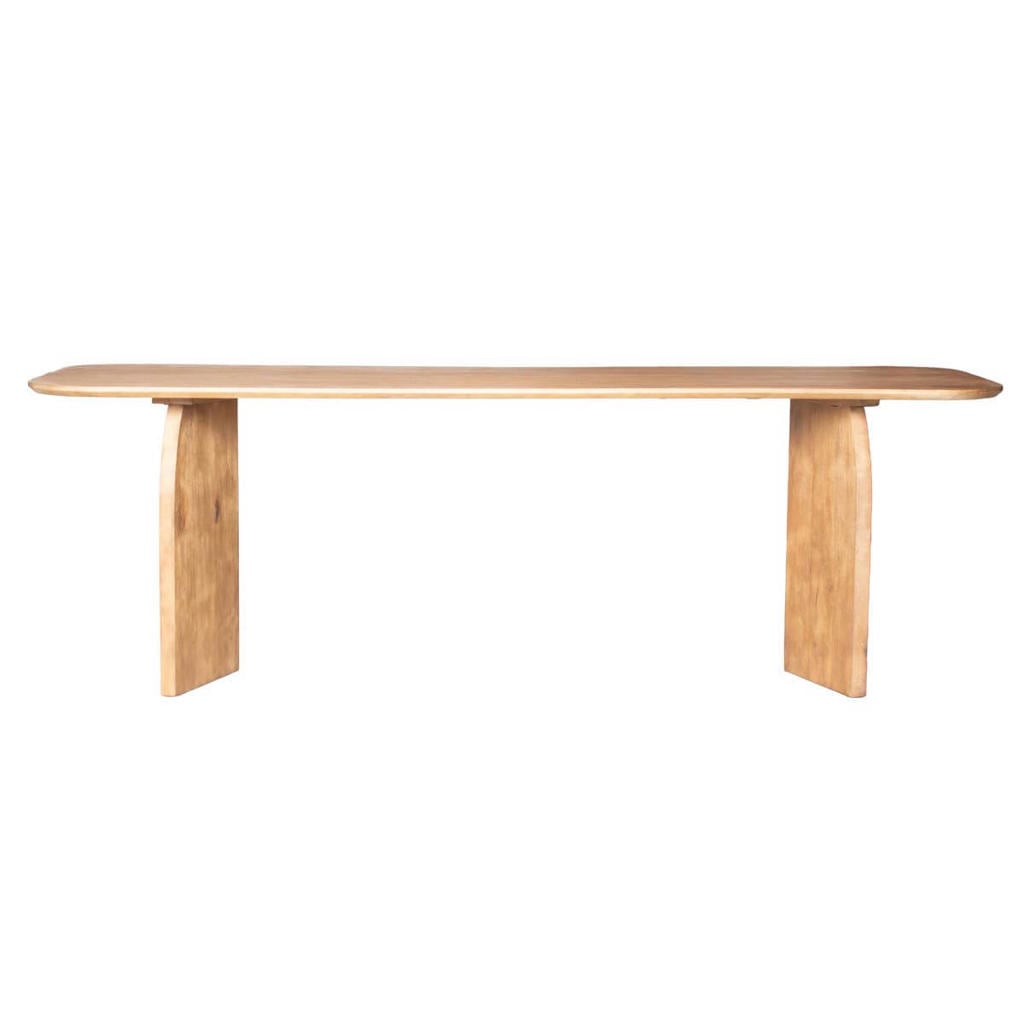Giga Meubel Eettafel Dalarna - Deens Ovaal Naturel Hout - 240x100x76cm