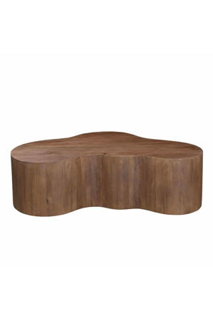 Salontafel Moos - Organisch - Donkerbruin - 129cm