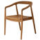Giga Meubel Eetkamerstoel Lasse - Naturel Hout - Set van 2