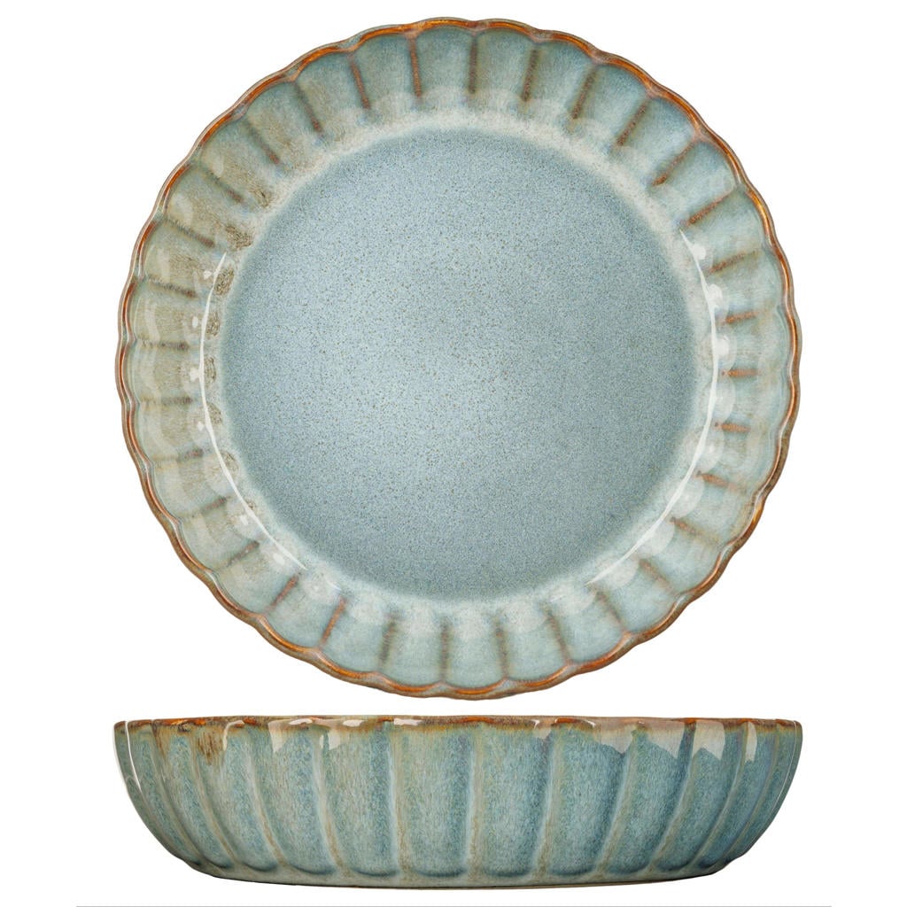 Cosy & Trendy Diepe Borden / Pastaborden - Astera Ocean Blauw - ø 22 cm - 4 Stuks