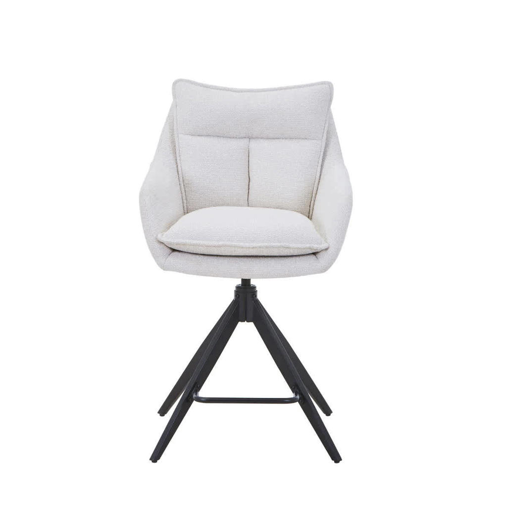 Giga Meubel Barkruk Manon - Beige - Draaibaar - 65cm - Set van 2