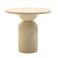 Giga Meubel Eettafel Djurö - Rond Travertin Eco Composiet - 80cm