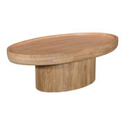 thumbnail: Giga Meubel Salontafel Sola Ovaal - Mangohout - Naturel - 120x65x39cm