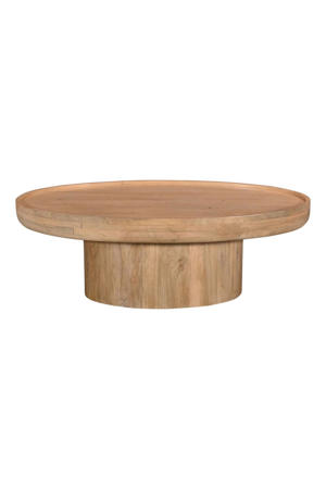 Salontafel Sola Ovaal - Mangohout - Naturel - 120x65x39cm