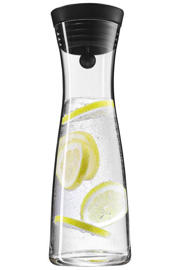 thumbnail: WMF Karaf / Waterkaraf - Basic - Drupvrij - Incl. Fruitfilter - Zwart / Zilver - 1.5 liter