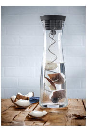 thumbnail: WMF Karaf / Waterkaraf - Basic - Drupvrij - Incl. Fruitfilter - Zwart / Zilver - 1.5 liter