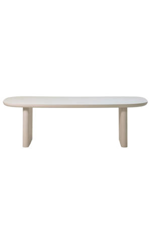 Eettafel Maya - Deens Ovaal - Beige Betonlook - 200x100x75cm