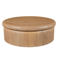 Giga Meubel Salontafel Rota - Rond Naturel Mangohout - 90x90x31cm