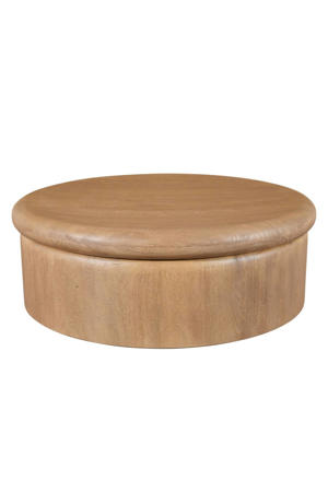 Salontafel Rota - Rond Naturel Mangohout - 90x90x31cm
