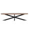 Giga Meubel Eettafel Barn - Naturel Mangohout Metaal - 300x100x78cm