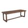 Giga Meubel Eettafel Loja - Rechthoek Donkerbruin Mangohout - 250x90x76cm