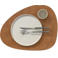 LIND DNA LIND DNA Placemats Nupo - Leer - Nature - Curved - 44 x 37 cm - 2 Stuks
