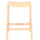 Giga Meubel Barstoel Jules - Rotan/Rubberhout - Naturel - Set van 2