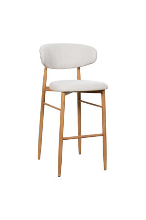 Barkruk Alexia - Beige/Naturel - Zithoogte 75cm - Set van 2 