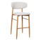 Giga Meubel Barkruk Alexia - Beige/Naturel - Zithoogte 75cm - Set van 2