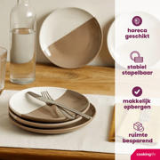 thumbnail: Cookinglife Serviesset Leem 18-delig / 6 personen - 6 dinerborden, 6 ontbijtborden en 6 kommen
