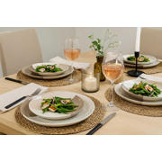 thumbnail: Cookinglife Serviesset Leem 18-delig / 6 personen - 6 dinerborden, 6 ontbijtborden en 6 kommen