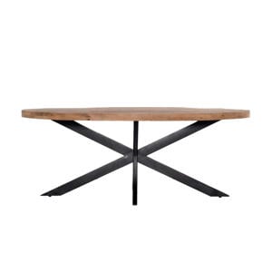Eettafel Mansour - Naturel Hout - 180x100x76cm