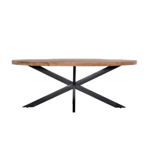 Eettafel Mansour - Naturel Hout - 180x100x76cm