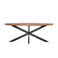 Giga Meubel Eettafel Mansour - Naturel Hout - 180x100x76cm