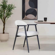 thumbnail: Giga Meubel Eetkamerstoel Karup - Beige/Zwart - Set van 2