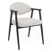 Giga Meubel Eetkamerstoel Karup - Beige/Zwart - Set van 2