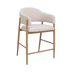 Barkruk Dénia - Beige/Naturel - Zithoogte 75cm (set van 2)