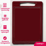 thumbnail: Cookinglife Snijplank met sapgeul 35 x 25 x 0.85 cm - Bruin
